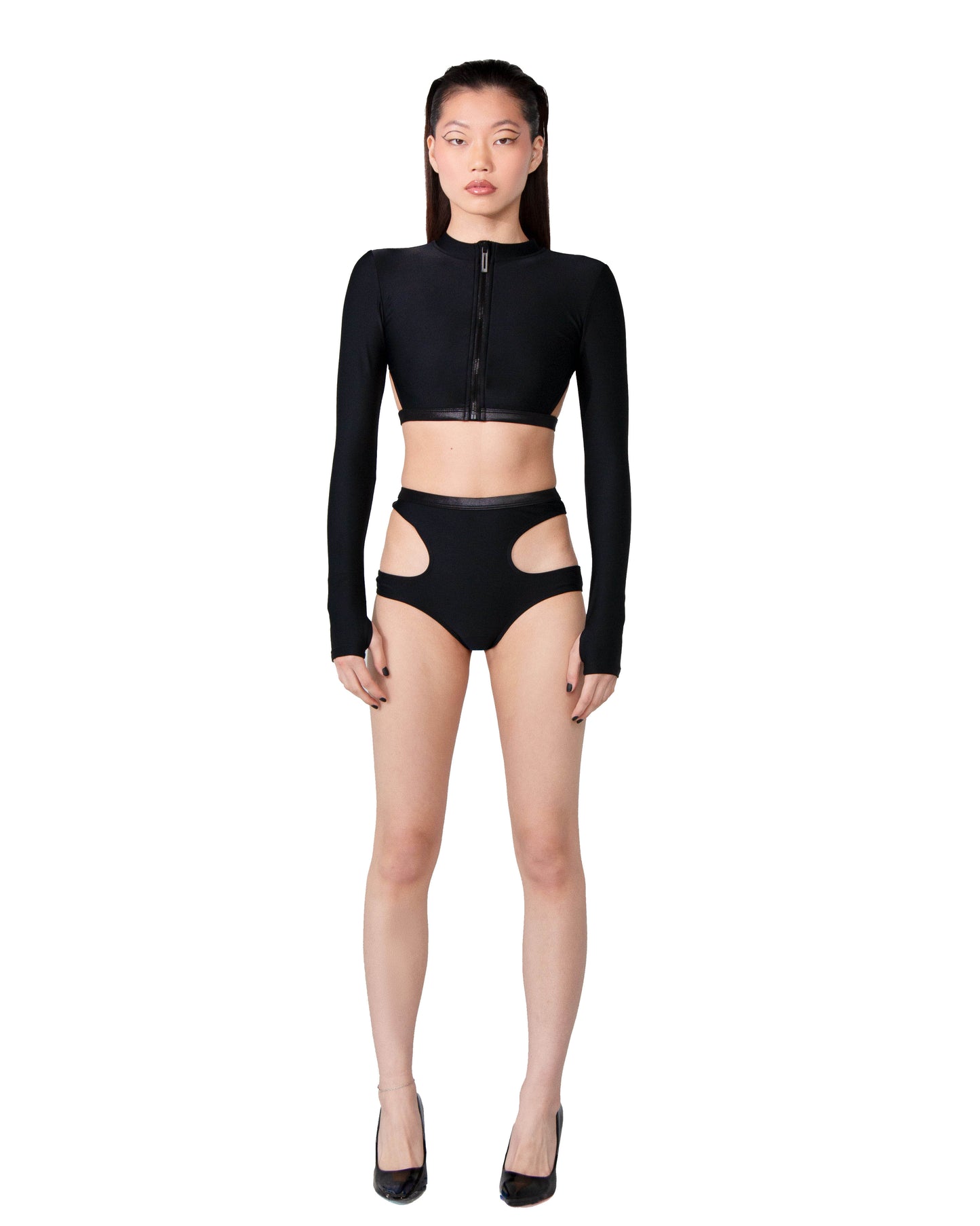 Long Sleeve cut out bikini